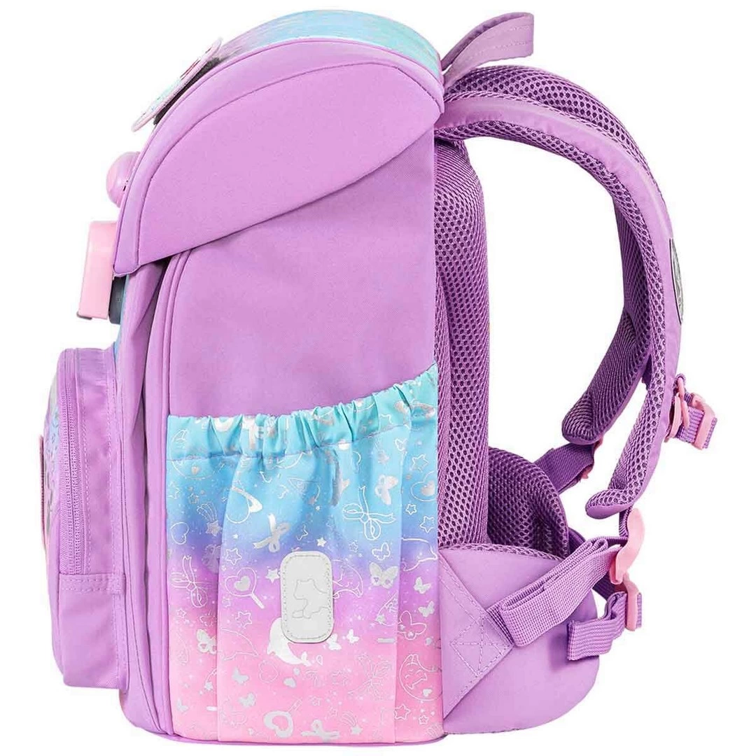 Light Purple Color Transitional School Bag