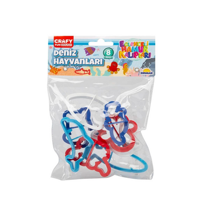 8-Piece Play Dough Mold Set Sea Animals