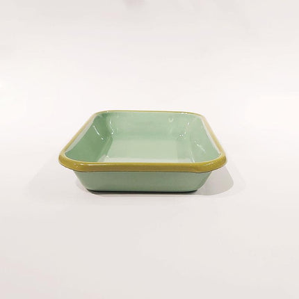 Enamel 22x16 cm Appetizer Plate Nile Green - KF Green