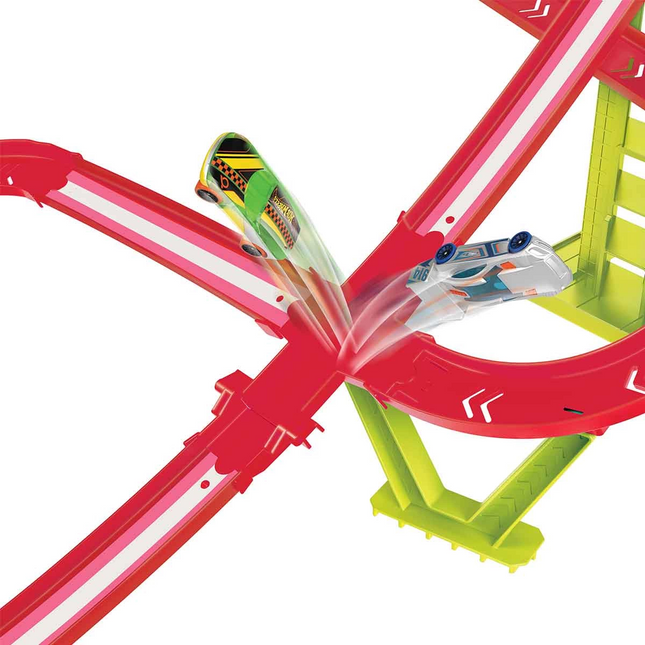 Hot Wheels Neon Races Multi-Race Excitement Track Set HPC07