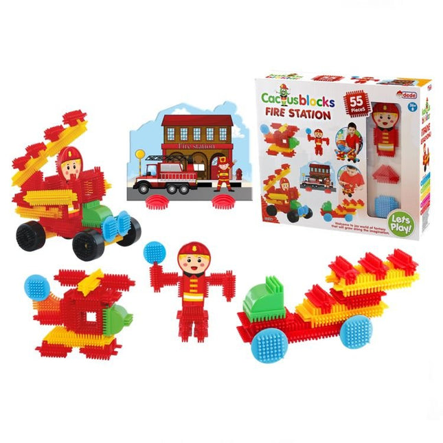 Dede Cactus Blocks Fire Brigade 55 Pieces