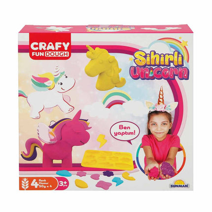 Crafy Magical Unicorn Play Dough Set 11 Pieces