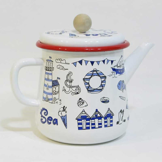 Enamel Teapot 1200 cc Marin 2018 Red