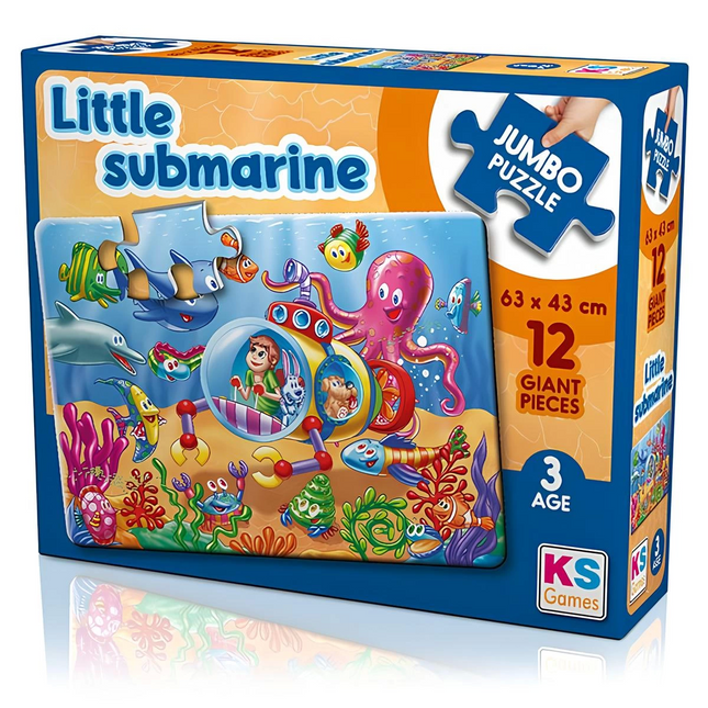 Little Submarine 12 Piece Jumbo Size Puzzle