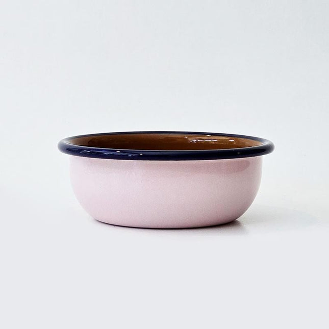 Enamel 12 cm Bowl Pink Cord Cobalt