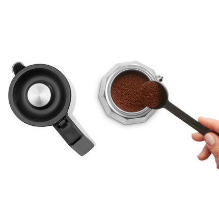 Arzum Okka Rich Moka Pot Turkish Coffee and Moka Maker, Velvetizer, Milk Frother, 120V, 5 Cups, Stainless Steel Cooking Pot, Chrome