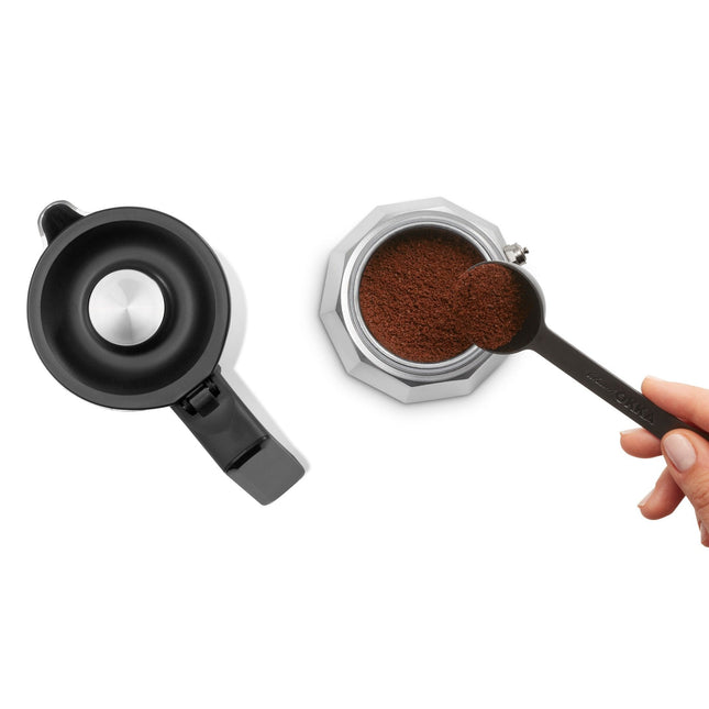 Arzum Okka Rich Moka Pot Turkish Coffee and Moka Maker, Velvetizer, Milk Frother, 120V, 5 Cups, Stainless Steel Cooking Pot, Chrome