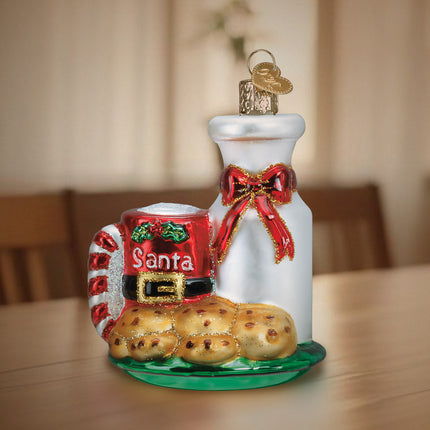 Santa's Milk &amp; Cookies Ornament