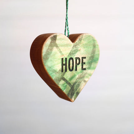 Christmas Carol Heart Ornaments