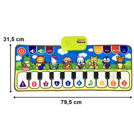 Cheerful Colorful Piano Rug