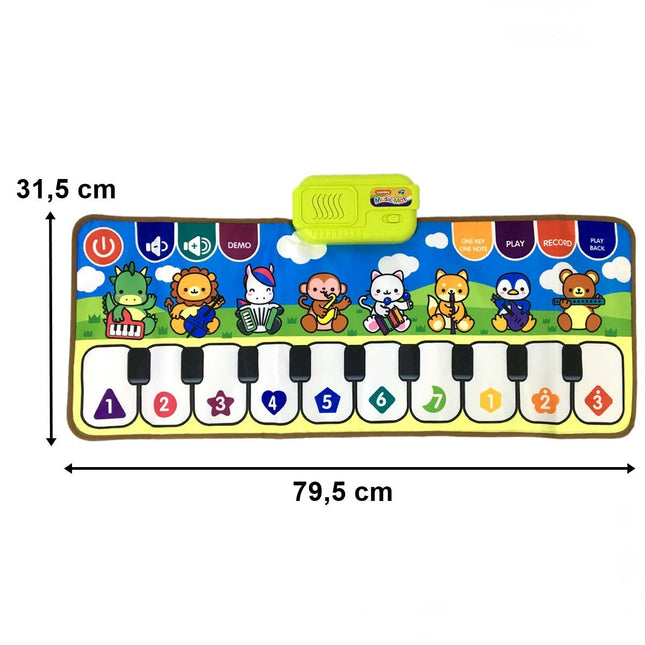 Cheerful Colorful Piano Rug