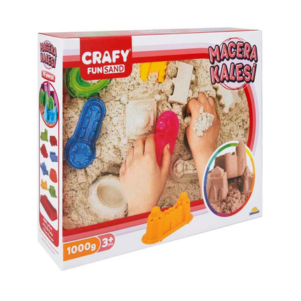Crafy Adventure Castle Play Sand Set 8 Pieces 1000 g