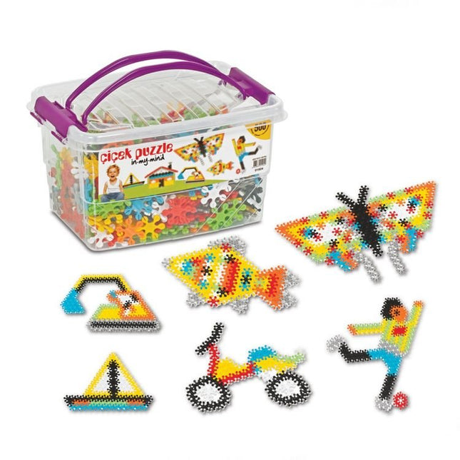 Dede Flower Puzzle Box Educational Shapes 500 Pieces