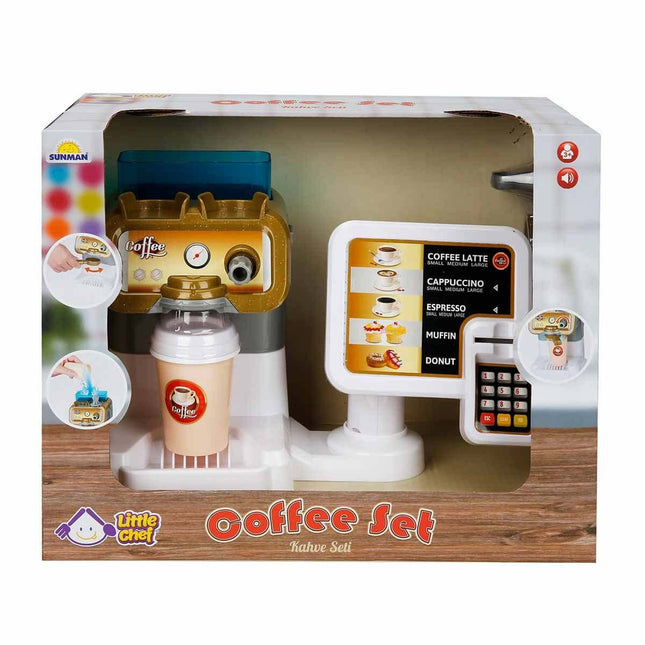 Little Chef Sound Coffee Maker and Cash Register Set