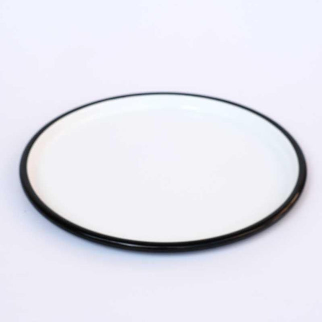 Enamel Pizza Tray No. 28 Gray