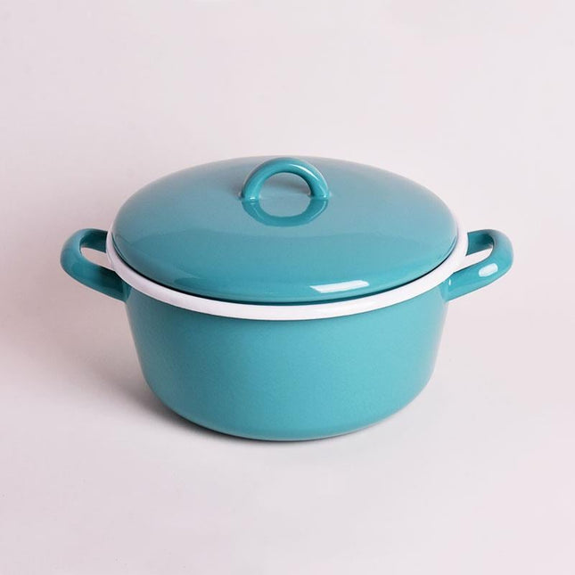Enamel 22 cm Pot Turquoise