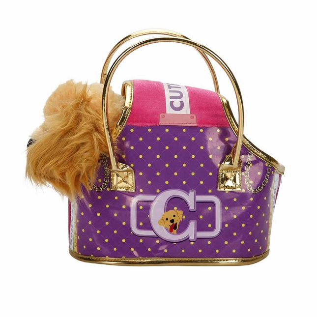 Cutekins Plush Dog with Carrying Bag