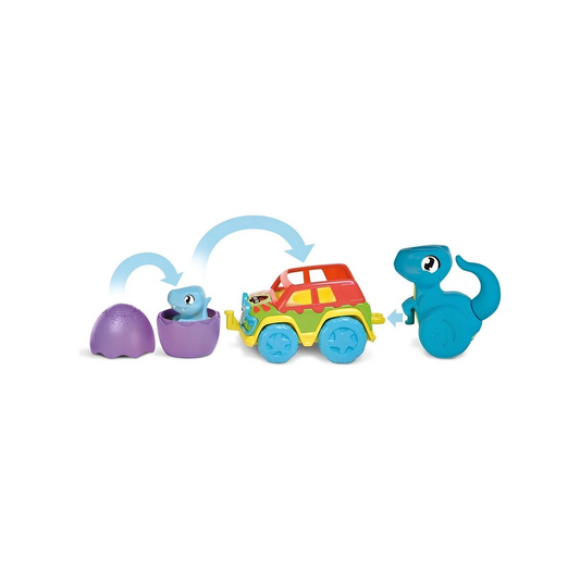 Jurassic World Dino and Colorful Vehicle