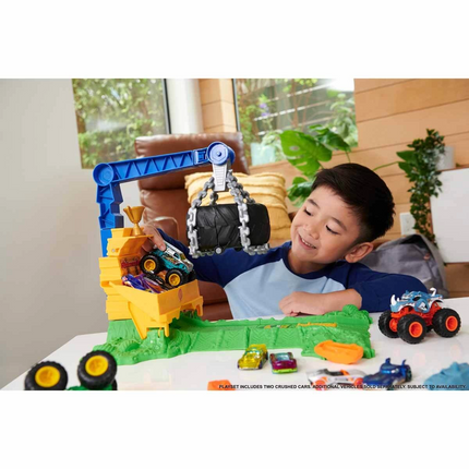 Hot Wheels Monster Trucks Arena Rhinomite Challenge Playset HTP18