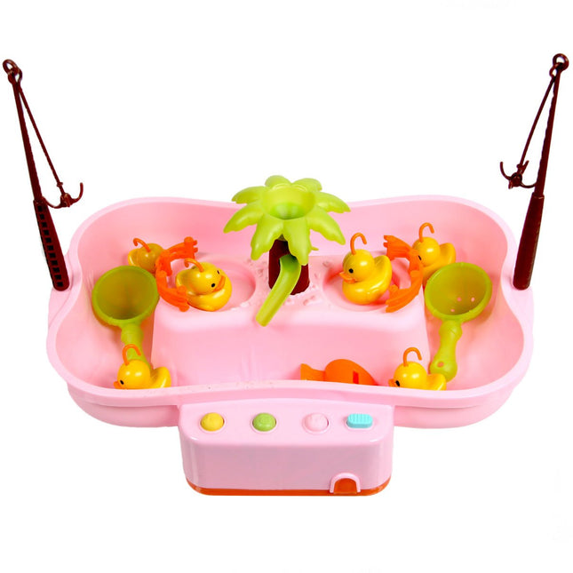 Battery-Operated Duck Catching Game with Pool