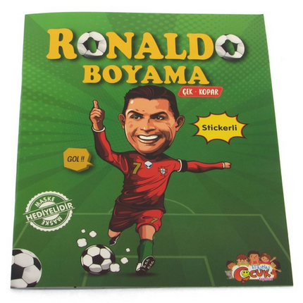 Ronaldo Sticker Mask Coloring Book