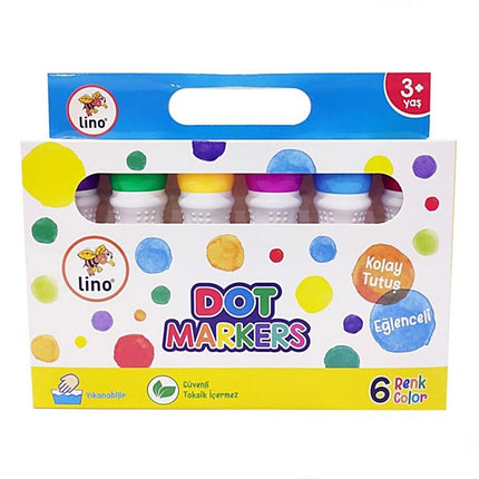 Lino Dot Markers 6-Pack Washable