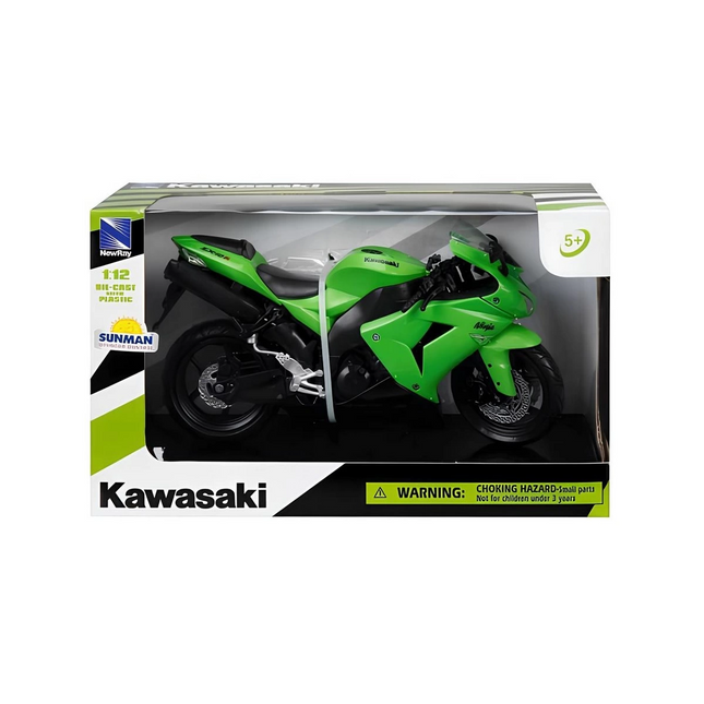Kawasaki 1/12 Zx-10r 2006 Model Green Motorcycle