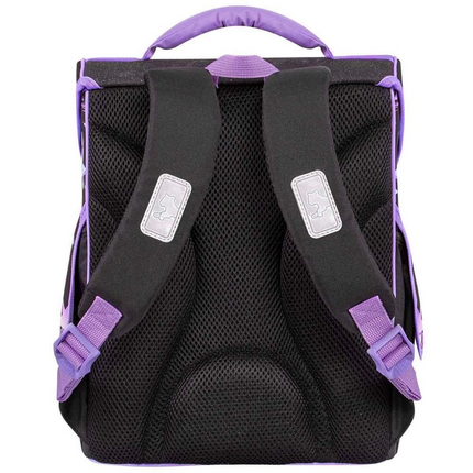 Star Patterned Black School Bag