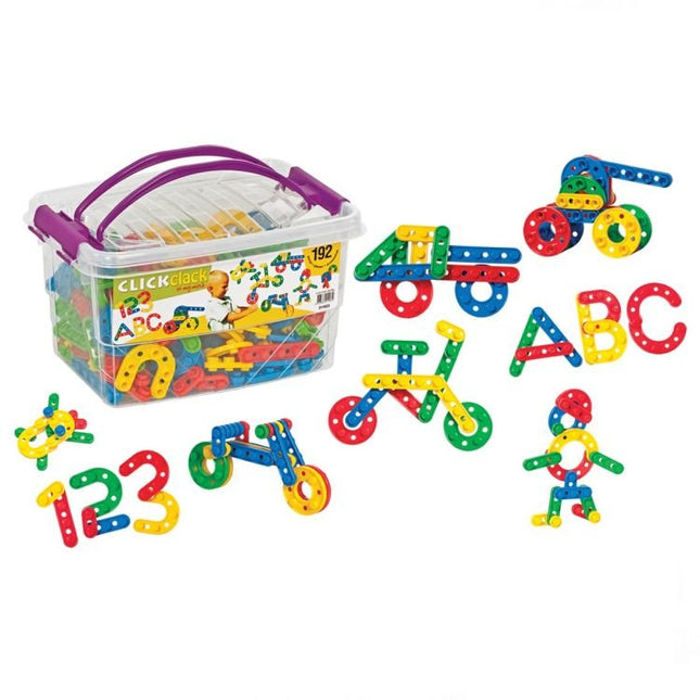 Dede Click Clack Box Educational Shapes 192 Pieces