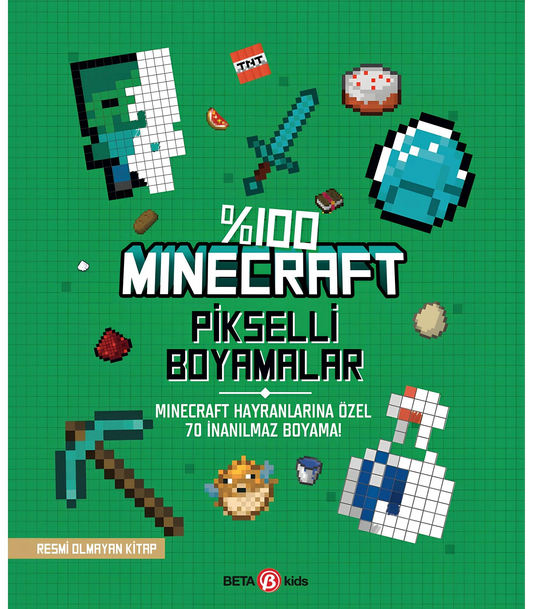 100% Minecraft Pixelated Colorings