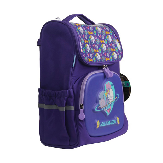Hello Dragon School Bag Model 8 Purple