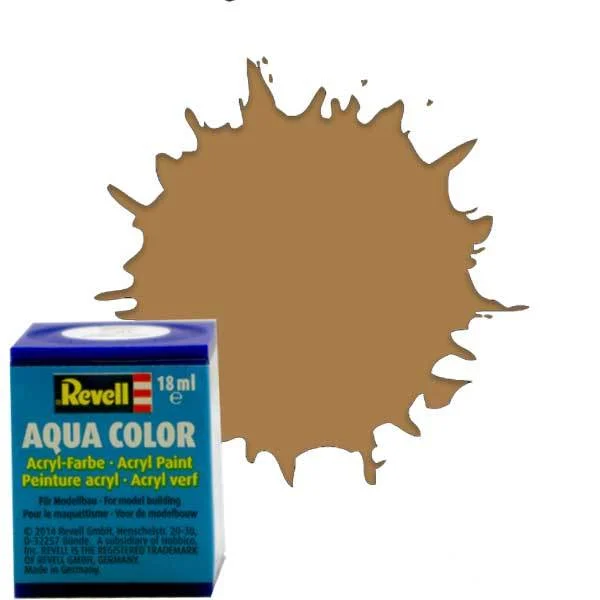 Revell 86 - Aqua Color Olive Brown - Matte Paint - 18 ml