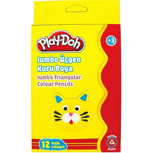 Play-Doh 12 Color Jumbo Triangle Crayons