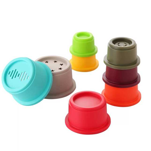 LC Educational Round Colored Containers