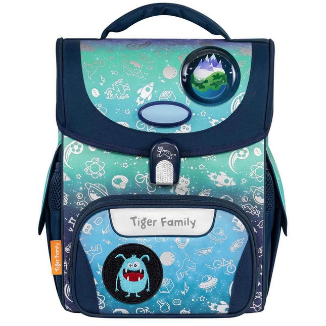 Luminous Space Patterned School Bag