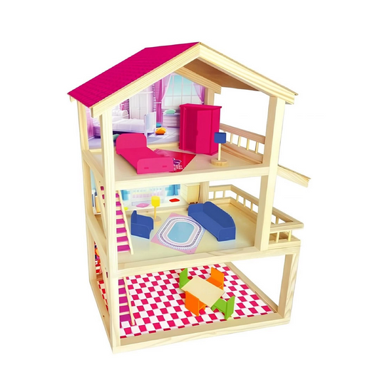 Wooden House Set