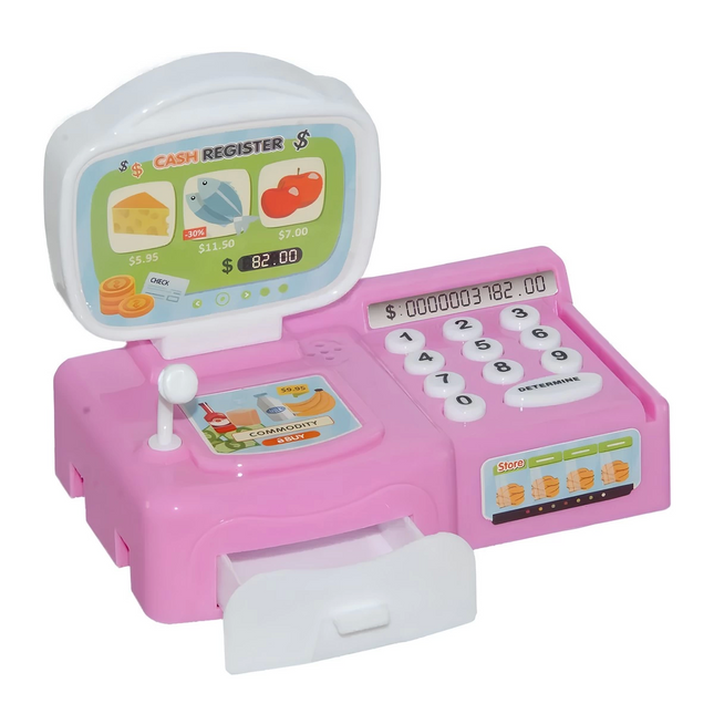 Battery-Operated Cash Register Game Set