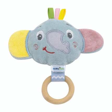 Babyjem Ahşap Halkalı Sevimli Fil Dişlik Yeşil