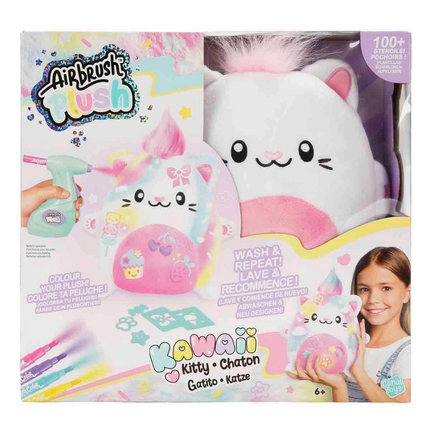 Airbrush Plush Kawaii Kitty Peluş Boyama Seti