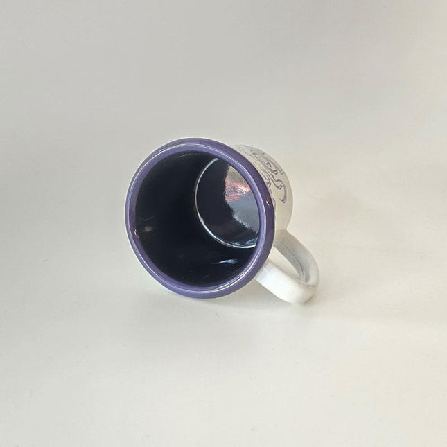 Small Enamel Mug with Octopus Pattern