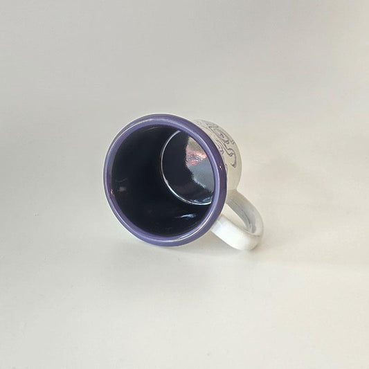 Small Enamel Mug with Octopus Pattern