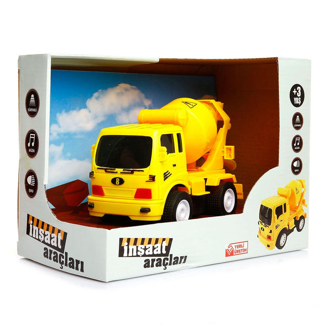 City Construction Vehicles Battery-Operated Friction Light and Sound Mixer