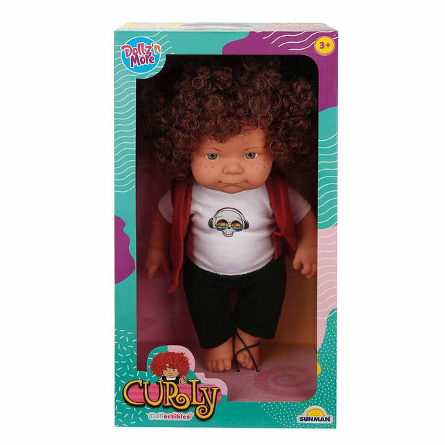 Curly Haired Curly Doll 35 cm