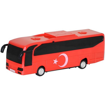 Turkish Flag Bus with Friction