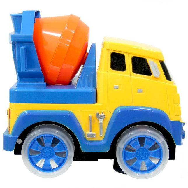 Battery-Operated Concrete Mixer with Lights and Music