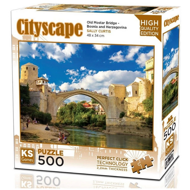 Ks Games Old Mostar Bridge Bosnia-Herzegovina Puzzle 500 Pieces