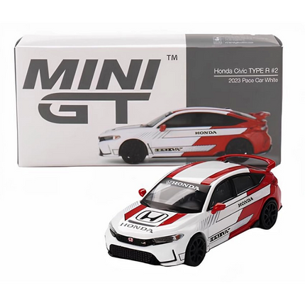 Mini GT 1/64 Honda Civic Type R #2 2023 Pace Car White