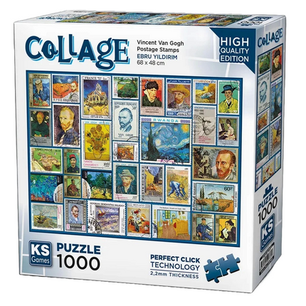 KS Games Postage Stamps - Gogh Puzzle 1000 Pieces 20760