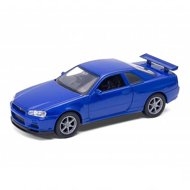 Welly 1:32 Nissan Skyline GTR R34 Pull Back Car