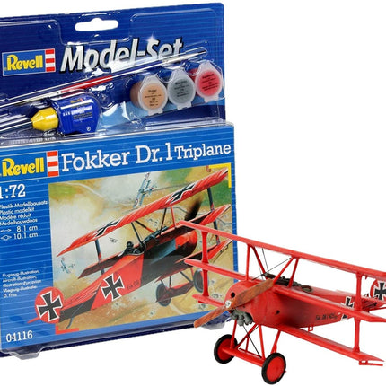Revell 1:72 Fokker Dr.1 Triplane Model Kit 64116